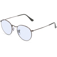 Ray-Ban RB 3447 ROUND METAL Unisex-Sonnenbrille Vollrand Panto Metall-Gestell, grau