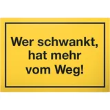 DankeDir! Schwankt - Weg Schild mit Spruch - lustiges Geschenk für ihn Geschenkidee Geburtstagsgeschenk Männer Jungs Party Deko Zubehör Scherzartikel JGA - Accessoire Fotobox