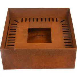 Estexo Springbrunnen Cortenstahl Set 50x50x80 cm