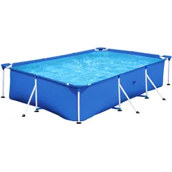 Bestway Frame Pool STEEL PRO eckig 300 x 201 x 66 cm blau