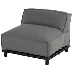 Schöner Wohnen Vlieland Sessel&Mittelmodul mid Grey - Schwarz