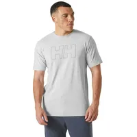 HELLY HANSEN Tech Logo Kurzarm-t-shirt - Grey Melange -