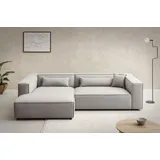 LeGer Home by Lena Gercke Ecksofa "PIARA XXL, Big-Sofa, Cord, Leinenoptik o. Strukturstoff, L-Form", grau (silbergrau), B:288cm H:66cm T:198cm, 100% Polyester, LEGER HOME BY LENA GERCKE, Sofas, Ecksofa, wahlweise Ottomane rechts/links, Kedernaht, extra tiefe Sitzfläche, Topseller