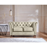 Home Affaire Chesterfield-Sofa »Reims«, mit echter Chesterfield-Knopfheftung, hochwertige Verarbeitung beige