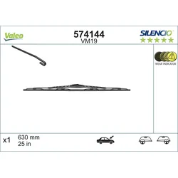 VALEO 574144 Wischblatt SILENCIO CONVENTIONAL SINGLE