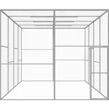 vidaXL Katzenkäfig 6x3x2,5 m Verzinkter Stahl
