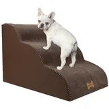 luxuskollektion Hundetreppe 3 Stufen Braun