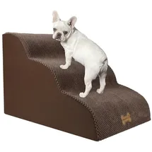 luxuskollektion Hundetreppe 3 Stufen Braun