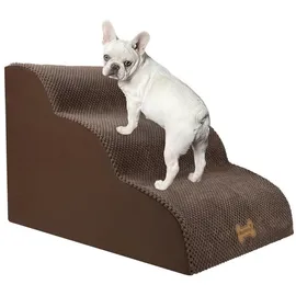 luxuskollektion Hundetreppe 3 Stufen Braun
