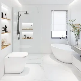 Home Deluxe - Duschabtrennung - BAKI - Breite: 140 cm, Klarglas, Aluminiumrahmen - 10 mm ESG - Sicherheitsglas I Walk in Dusche, Duschwand, Duschtür - Transparent