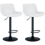 CLP 2er Set Barhocker Minosa weiß