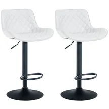 CLP 2er Set Barhocker Minosa weiß