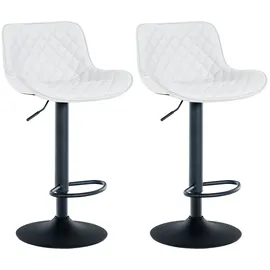 CLP 2er Set Barhocker Minosa weiß