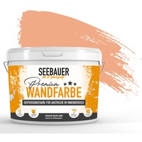 SEEBAUER diy® Wandfarbe Orange für Innen (No. 505 Bali Sunset 300 ml) Edelmatte Orangetöne hohe Deckkraft