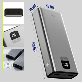 allity APB-100 PD QC 22.5W 20000 mAh Quick Charge, USB LiPo USB-C®, USB-A Grau
