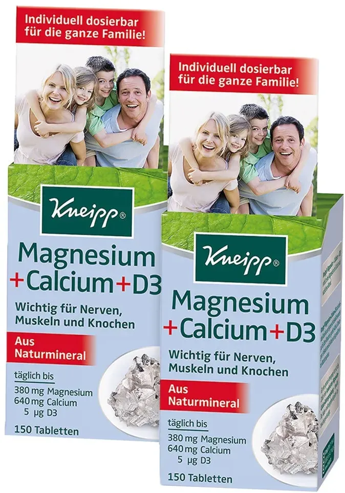 Kneipp Magnesium + Calcium + D3 2X150 St