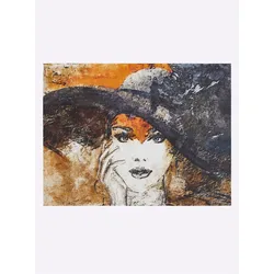 Bild HEINE HOME, orange (farbe bild(er): schwarz, orange), B:100,5cm H:75cm T:3,5cm, Bilder