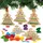 Baker Ross AX424 Kreuzstich-Set aus Holz mit Weihnachtsbaum-Motiv, 5 Stück, Kinderkunst, Aktivitäts-Packet, Mittel