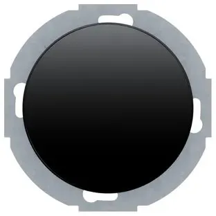 Universal-Drehdimmer-Nebenstelle mit Softrastung und Regulierknopf (schwarz, glänzend)