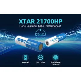 XTAR 21700-HP 21700 5000 mAh 1 St.