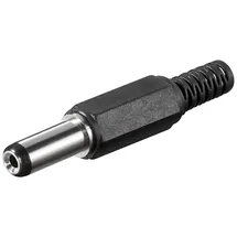 goobay DC-Stecker / Hohlstecker 5,5x2,1mm mit Knickschutz - Lötmontage