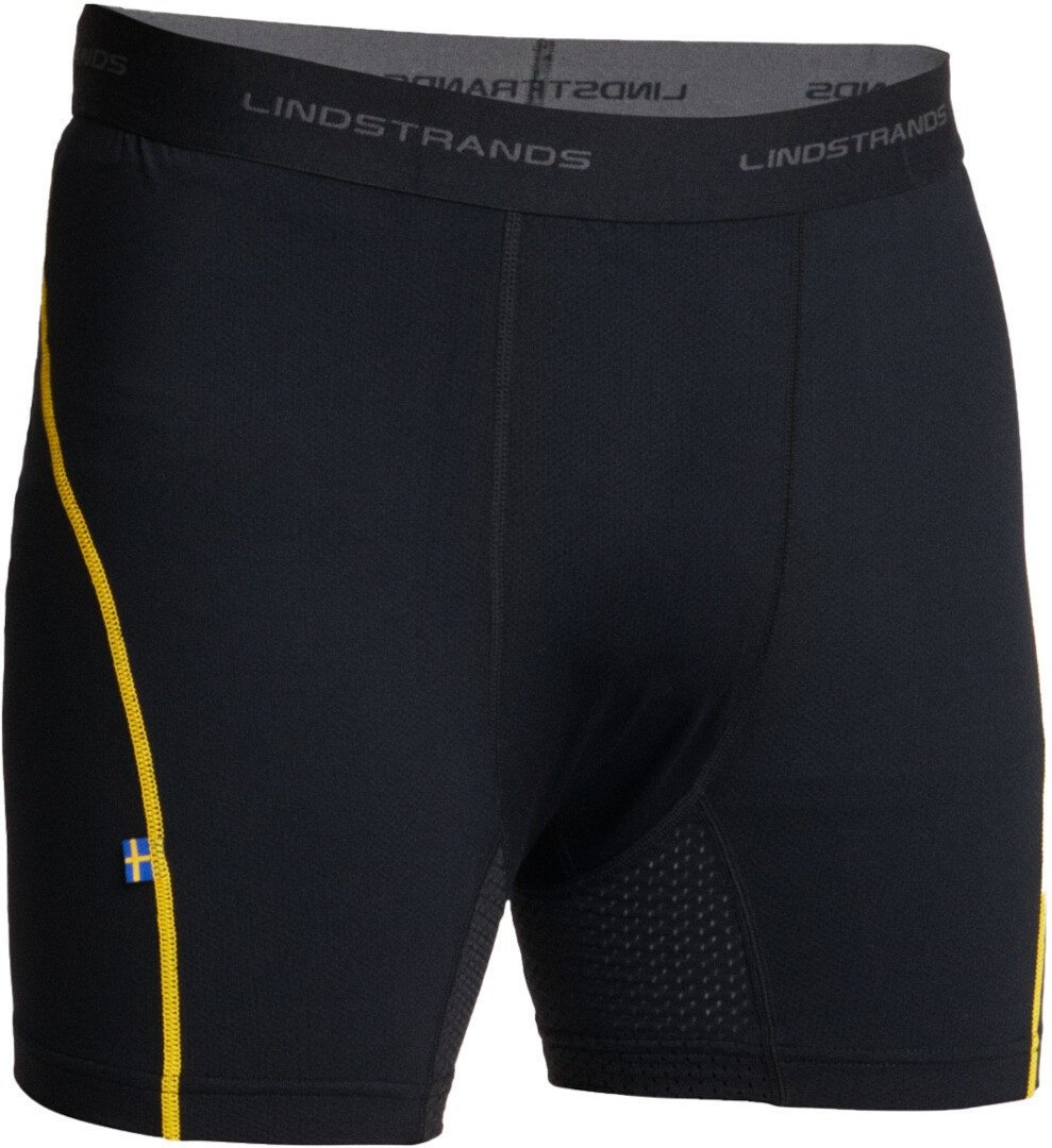 Lindstrands Dry Funktionsshorts, schwarz-gelb, Größe 3XL für Männer