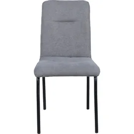 Möbilia Polsterstuhl Marla Polyester grau 2er Set