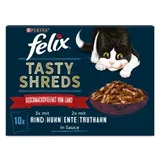 Felix Tasty Shreds Geschmacksvielfalt vom Land 10 x 80 g