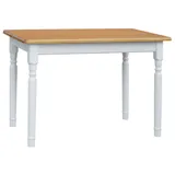 Küchentisch Esstisch Speisetisch Tisch Kiefer Weiss Farbe Alder - 80 x 80 cm
