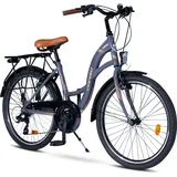 Toys Store 28" Zoll Alu City Bike Mädchen Fahrrad Aluminium Shimano 21 Gang RH 51cm