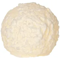 MARELIDA LED Kerze Schneeball D: 10 cm weiß