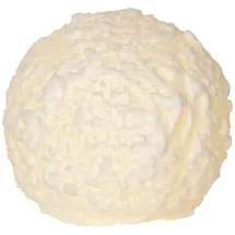 MARELIDA LED Kerze Schneeball D: 10 cm weiß