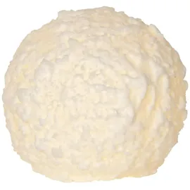 MARELIDA LED Kerze Schneeball D: 10 cm weiß