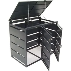 Apex Digital Mülltonnenbox 2er 240 L 57060 grau