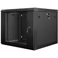 LANBERG 9U 600 x 600 x 501 Auto montiert, 19 Zoll bis 60 kg, Schwarz