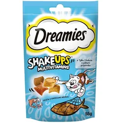 DREAMIES ShakeUps Multivitamins 55g Leckerbissen aus Meeresfrüchten für Katzen
