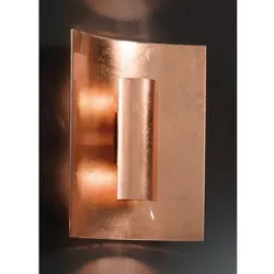 Aura Kupfer Wand- & Deckenleuchte 2-flammig Kupfer Kupfer 30cm