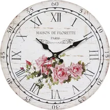 Ambiente Haus Wanduhr - Rose 28 cm 28cm pink