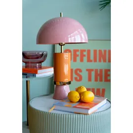 Kare DESIGN Tischleuchte Josy Alu, Eisen, Stahl & Metall Rosa