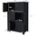 ML-Design Aktenschrank Anthrazit, Stahl, Freistehender Büroschrank 4 Beinen, Metallspind 6 Türen, 3 Innenfächer, Industrial,