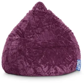 Sitting Point BeanBag Fluffy 70 x 90 cm aubergine