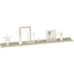 vidaXL Wandregale 2 Stk. Sonoma-Eiche 100x9x3 cm