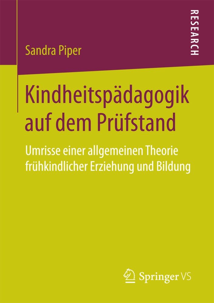 Kindheitspädagogik Auf Dem Prüfstand - Sandra Piper  Kartoniert (TB)