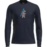 Icebreaker Merino 200 Oasis Long Sleeve Crewe Midnight Navy XXL