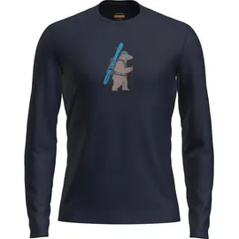Icebreaker Merino 200 Oasis Long Sleeve Crewe Midnight Navy XXL