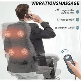 Homcom Chefsessel Kunstleder Grau