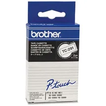 Brother - Laminiertes Band - Schwarz, weiß - Rolle (0,9 cm) - 1 Rolle(n) - für P-Touch PT-15, PT-20, PT-2000, PT-3000, P