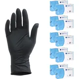 ABENA Nitrilhandschuhe L, 1000 Stück – Einmalhandschuhe Schwarz, handschuhe einweg, puderfreie & latexfreie – Einweghandschuhe in S, M, L & XL verfügbar