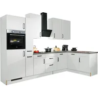 WIHO KÜCHEN Winkelküche Simi L-Form 315 x 175 cm weiß