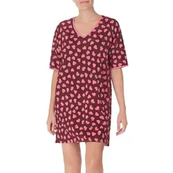 DKNY Wishlist Worthy Sleepshirt Rot Muster Polyester Medium Damen